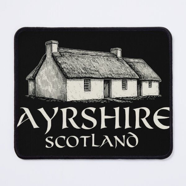 Item preview, Burns Cottage Ayrshire Scotland - Robert Burns Heritage Line Art designed and sold by Loom on the Loch.