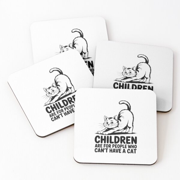 Item preview, Children Are For People Who Can't Have A Cat, Sarcastic T-Shirt For Cat Lovers designed and sold by Martysstore.