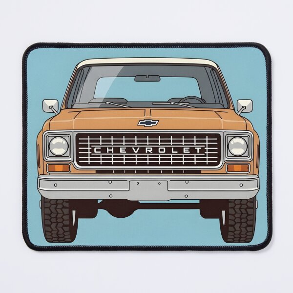 Item preview, Chevrolet K5 Blazer Front View Illustration Classic American 4x4 Off-Road SUV Minimalist Poster designed and sold by Motorline44.