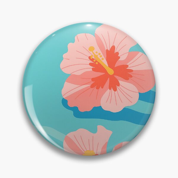 Item preview, Poolside Babes – Hibiscus Summer Water Scene designed and sold by EmeraldeaArt.