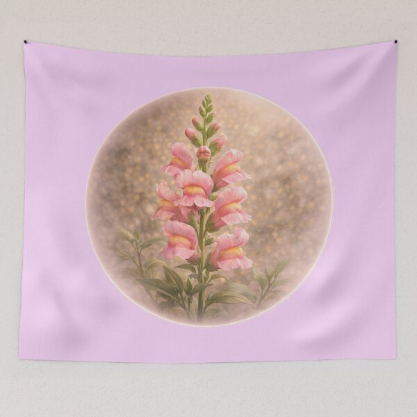 Item preview, Elegant Garden Snapdragon – Classic Floral Portrait designed and sold by TheJoyfulPen.