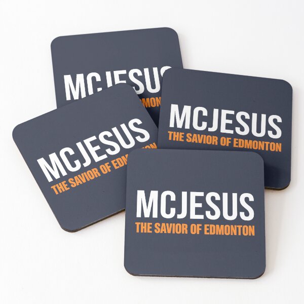 Item preview, McJesus Edmonton Hockey Savior Funny  designed and sold by HowToCanadian.
