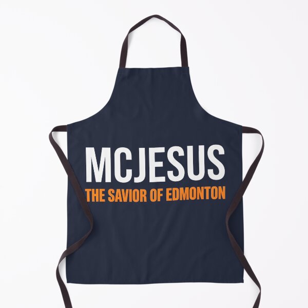 Item preview, McJesus Edmonton Hockey Savior Funny designed and sold by HowToCanadian.