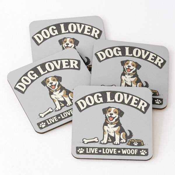 Item preview, Dog Lover – Live Love Woof Cute Dog Design designed and sold by PaulaDesignCo.
