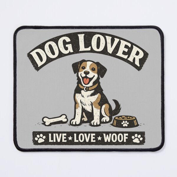 Item preview, Dog Lover – Live Love Woof Cute Dog Design designed and sold by PaulaDesignCo.