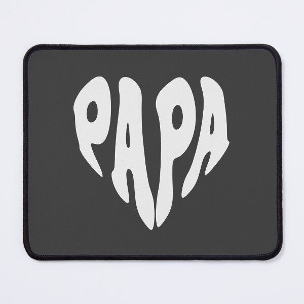 Item preview, Papa Retro Groovy Heart Shaped Family - dark designed and sold by WAMTEES.