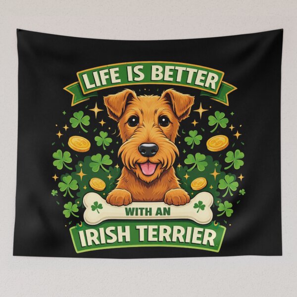 Item preview, Beautiful irish terrier - Life Is Better With An Irish Terrier designed and sold by Georain.