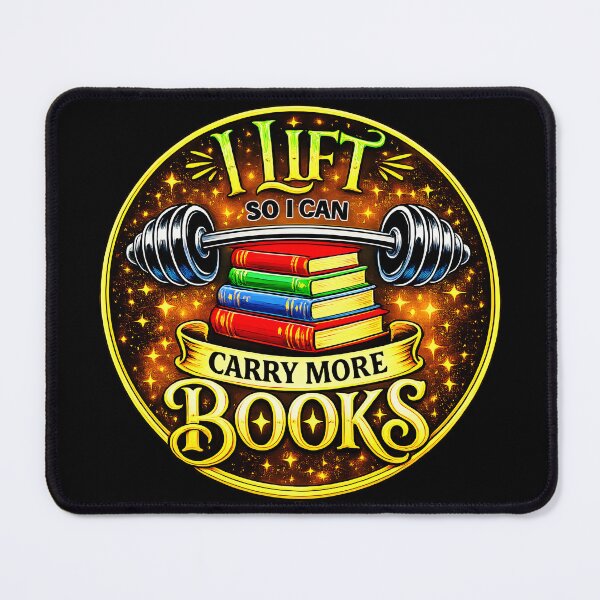 Item preview, I Lift So I Can Carry More Books Reading Humor Gyming designed and sold by gear-posters.