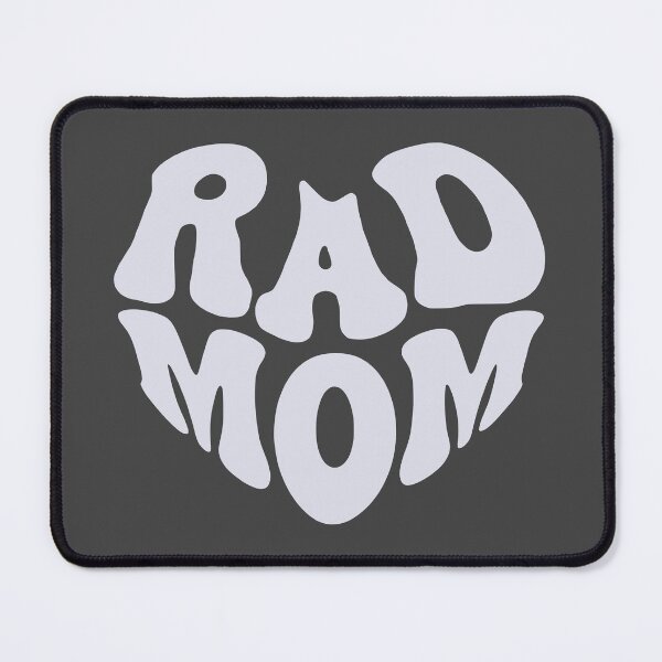 Item preview, Rad Mom - Retro Groovy Heart Family - dark - designed and sold by WAMTEES.