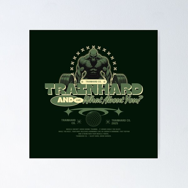 Item preview, Train Hard Recovery Muscle Growth designed and sold by TrainHardCo.