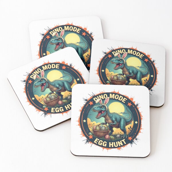 Item preview, Dino Mode: Egg Hunt – Action Easter Dinosaur Shirt designed and sold by relso.
