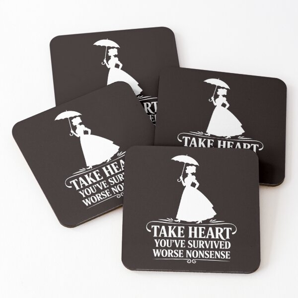 Item preview, Take Heart - You've Survived Worse Nonsense Victorian Quote designed and sold by dreamparlor.