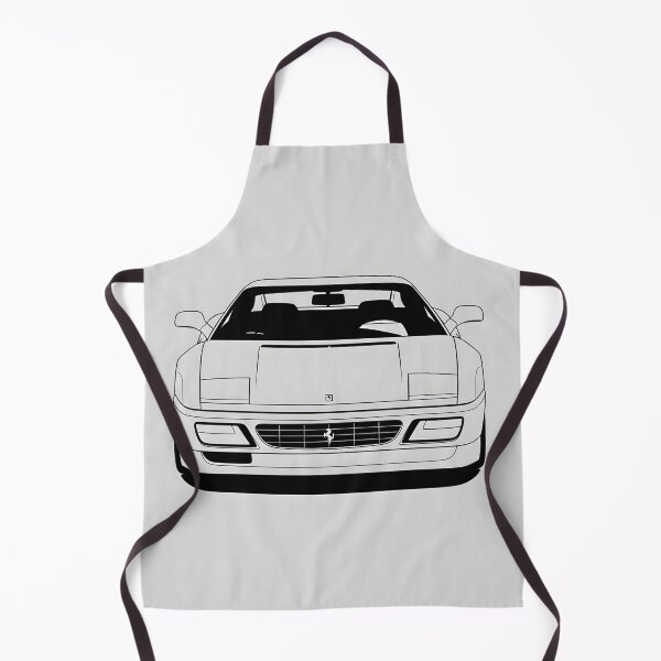 Item preview, Ferrari 348 Front View Illustration Classic Italian Supercar Minimalist Poster designed and sold by Motorline44.