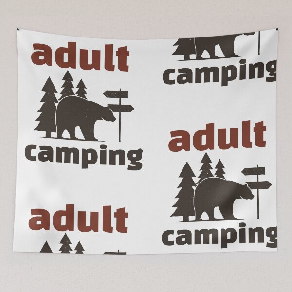 Item preview, adult camping designed and sold by Vernisefrancois.