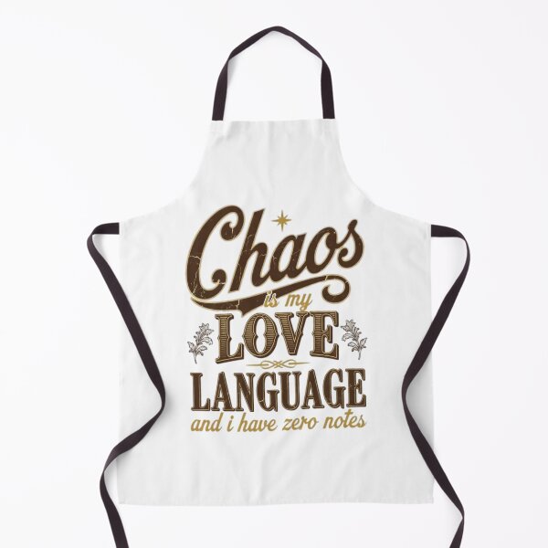 Item preview, Chaos Is My Love Language And I Have Zero Notes Funny Vintage Typography designed and sold by ThefadedEra.