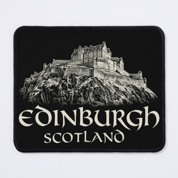 Item preview, Edinburgh Castle Scotland Art - Historic Royal Mile Woodcut Design designed and sold by Loom on the Loch.