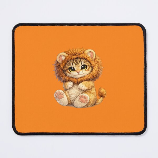 Item preview, kitten with lion hat designed and sold by PasoaPaso2025.