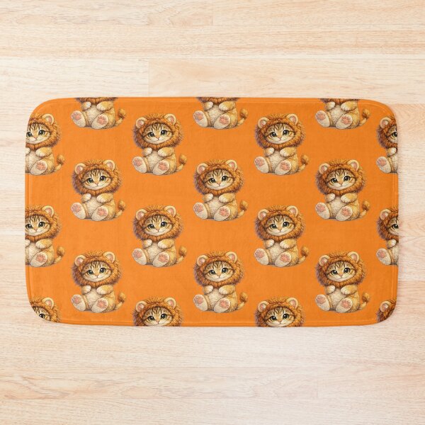 Item preview, kitten with lion hat designed and sold by PasoaPaso2025.