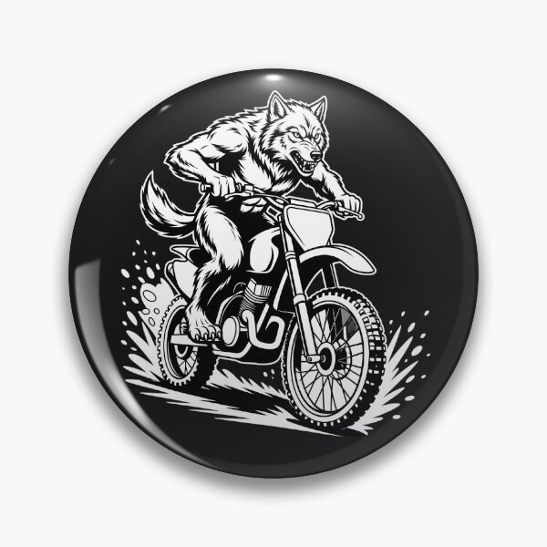 Item preview,  Werewolf Motocross Rider - Aggressive Wolf Dirt Bike Racing Design designed and sold by SoftInk Studio.