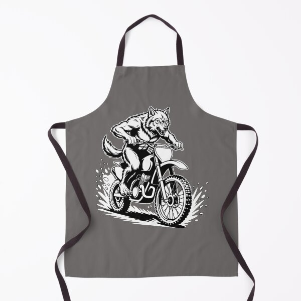 Item preview, Werewolf Motocross Rider - Aggressive Wolf Dirt Bike Racing Design designed and sold by SoftInk Studio.