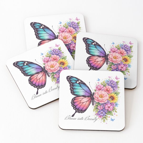 Item preview, Bloom into Beauty- Butterfly & floral Design designed and sold by Creativemery26.