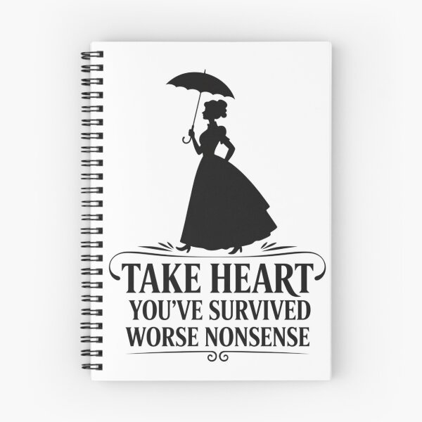 Item preview, Take Heart - You've Survived Worse Nonsense Victorian Quote designed and sold by dreamparlor.
