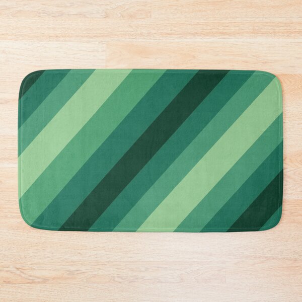 Item preview, Light Dark and Emerald Green Diagonal Stripes designed and sold by burbankdesigns.