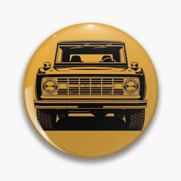 Item preview, Ford Bronco 1975 Front View Illustration Classic American 4x4 Off-Road SUV Minimalist Poster designed and sold by Motorline44.
