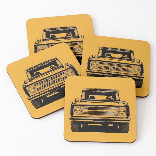 Item preview, Ford Bronco 1975 Front View Illustration Classic American 4x4 Off-Road SUV Minimalist Poster designed and sold by Motorline44.