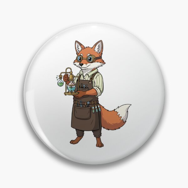 Item preview, Steampunk Alchemist Fox Mad Scientist designed and sold by PixelStudioBe.