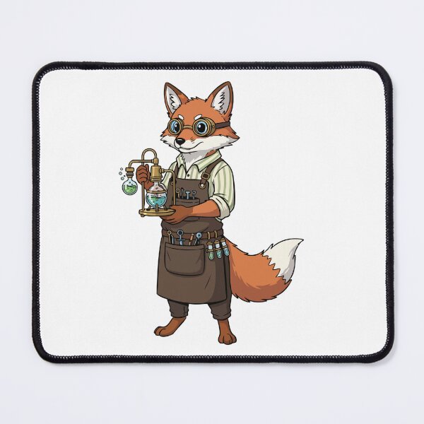 Item preview, Steampunk Alchemist Fox Mad Scientist designed and sold by PixelStudioBe.