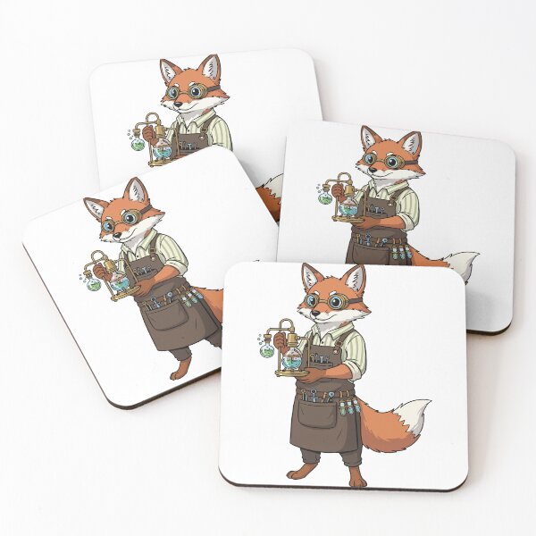 Item preview, Steampunk Alchemist Fox Mad Scientist designed and sold by PixelStudioBe.