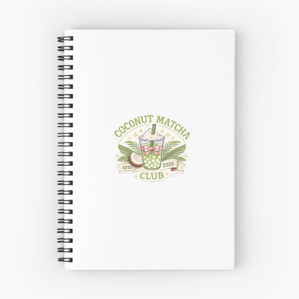 Item preview, Coconut Matcha Club Tropical Boba Tea Aesthetic Design designed and sold by Aura.Creative.