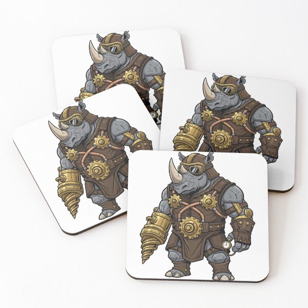 Item preview, Steampunk Rhinoceros Drill Mechanic Armor designed and sold by PixelStudioBe.