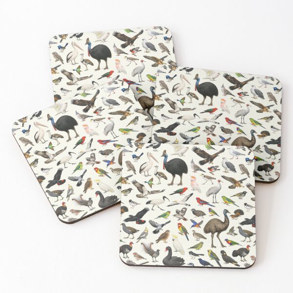 Item preview, Birds of Australia Retro Wildlife Identification Chart designed and sold by kakarikihill.