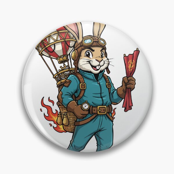 Item preview, Steampunk Aviator Rabbit Hot Air Balloon Flight designed and sold by PixelStudioBe.