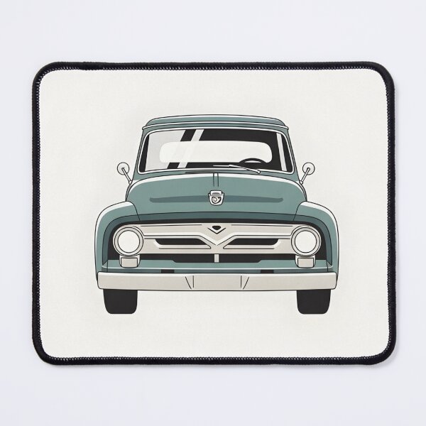 Item preview, Ford F-100 Classic Pickup Front View Illustration Vintage American Truck Minimalist Poster designed and sold by Motorline44.