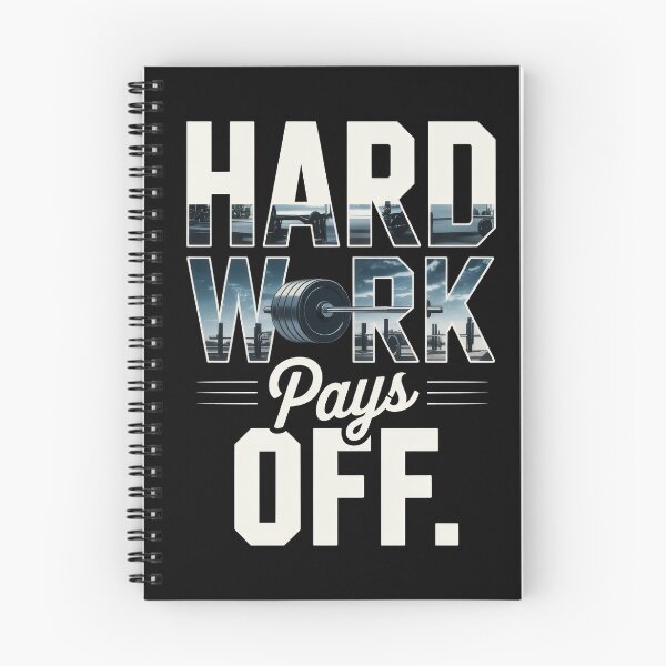 Item preview, Hard Work Pays Off – Barbell Ocean Gym Motivation Poster designed and sold by Enea Kelo.