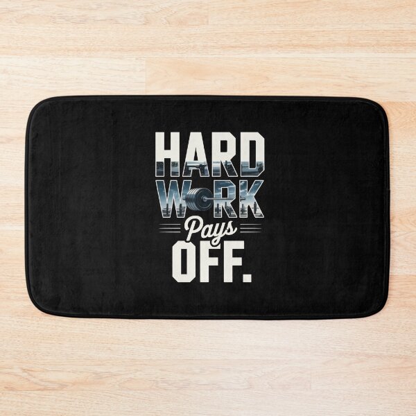 Item preview, Hard Work Pays Off – Barbell Ocean Gym Motivation Poster designed and sold by Enea Kelo.