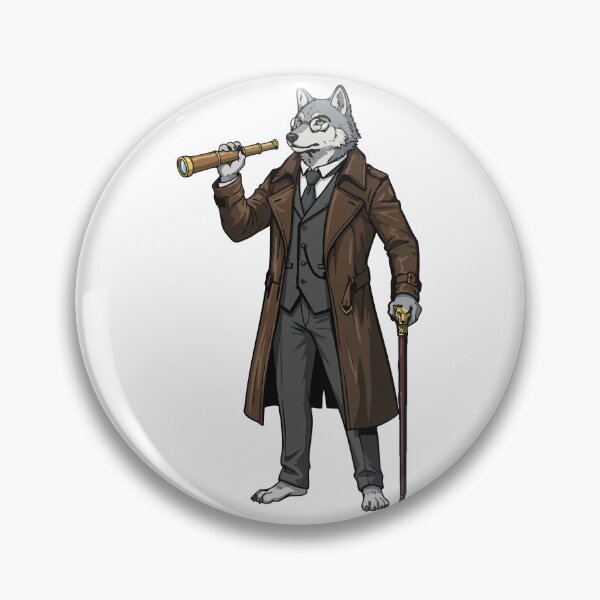 Item preview, Steampunk Wolf Captain Spyglass Aristocrat designed and sold by PixelStudioBe.