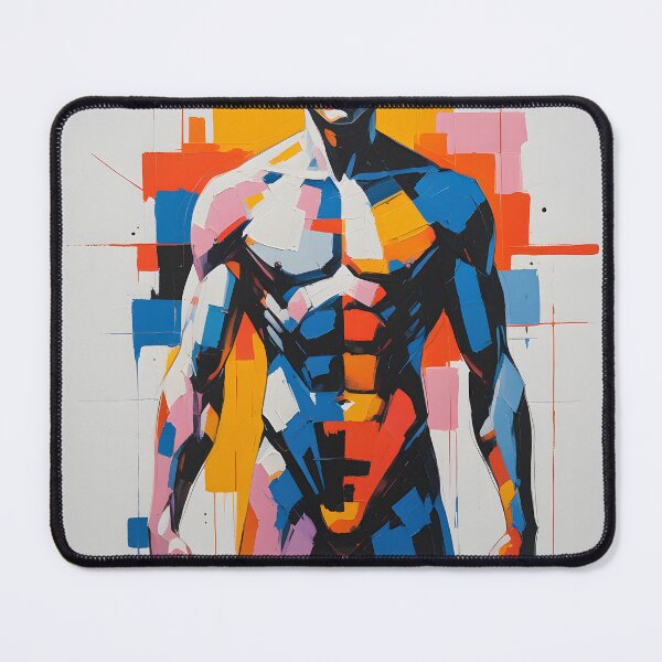Item preview, Modern Abstract Human Figure Art – Geometric Body Painting designed and sold by ArtnarongDesign.