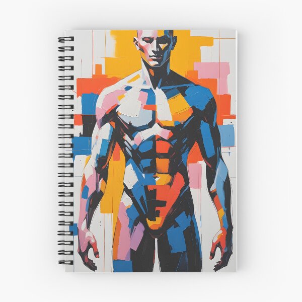 Item preview, Modern Abstract Human Figure Art – Geometric Body Painting designed and sold by ArtnarongDesign.