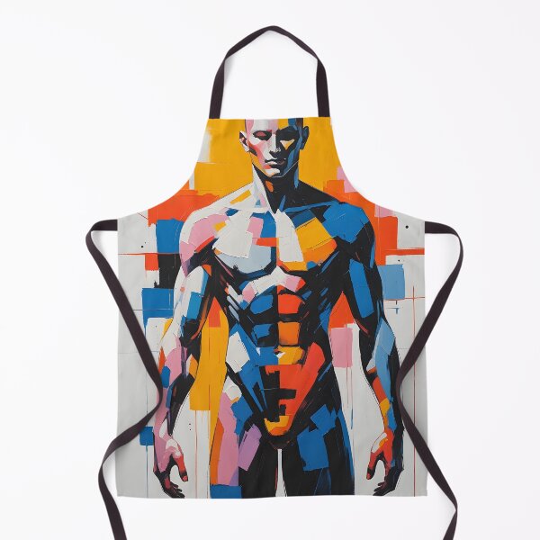 Item preview, Modern Abstract Human Figure Art – Geometric Body Painting designed and sold by ArtnarongDesign.