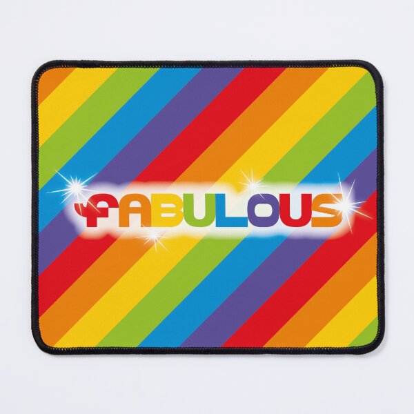 Item preview, Fabulous – Bold Rainbow Stripe Typography Art Print designed and sold by Fabulosa Designs.