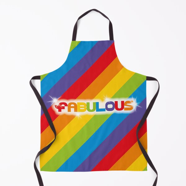 Item preview, Fabulous – Bold Rainbow Stripe Typography Art Print designed and sold by Fabulosa Designs.