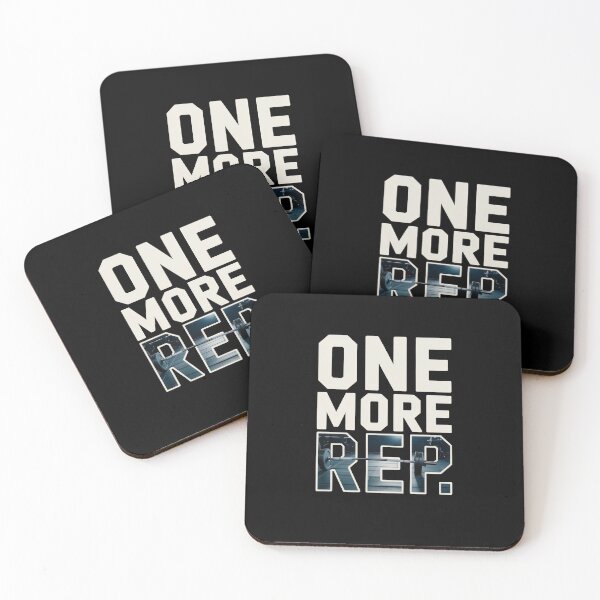 Item preview, One More Rep – Barbell Gym Push Limit Quote Art designed and sold by Enea Kelo.