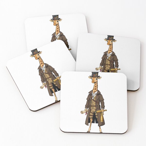 Item preview, Steampunk Explorer Giraffe Top Hat Chic designed and sold by PixelStudioBe.