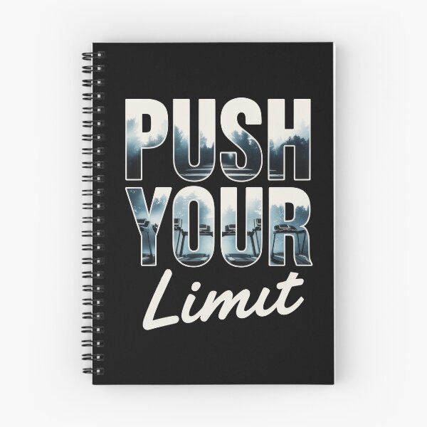 Item preview, Push Your Limit – Treadmill Gym Challenge Typography Art designed and sold by Enea Kelo.