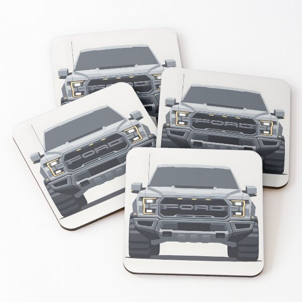 Item preview, Ford F-150 Raptor Front View Illustration Modern Off-Road Pickup Truck Minimalist Poster designed and sold by Motorline44.