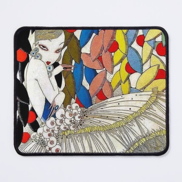 Item preview, Art Deco Illustration Elegant Flapper Fashion Portrait for Vintage Art Lovers designed and sold by RickE.